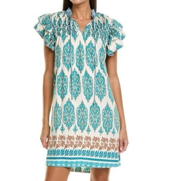 Maison Maar Dresses & Skirts - Maison Maar Flutter Sleeve Shift Mini Dress